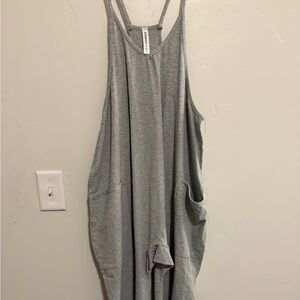 Elegant Heather Gray Jumpsuit